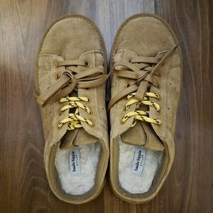 Womens Lined Clogs Tan Size 10